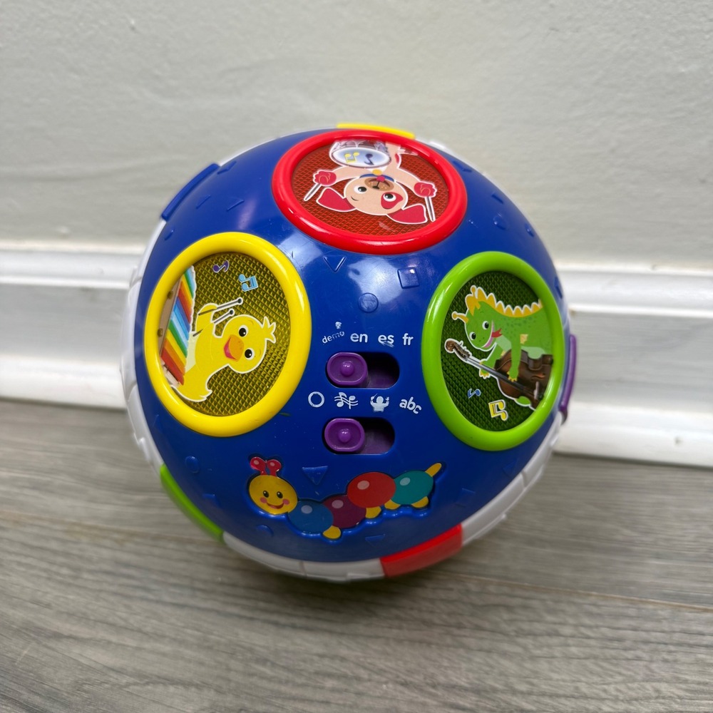 Baby Einstein Roll & Explore Symphony Ball Musical Lights English Spanish French